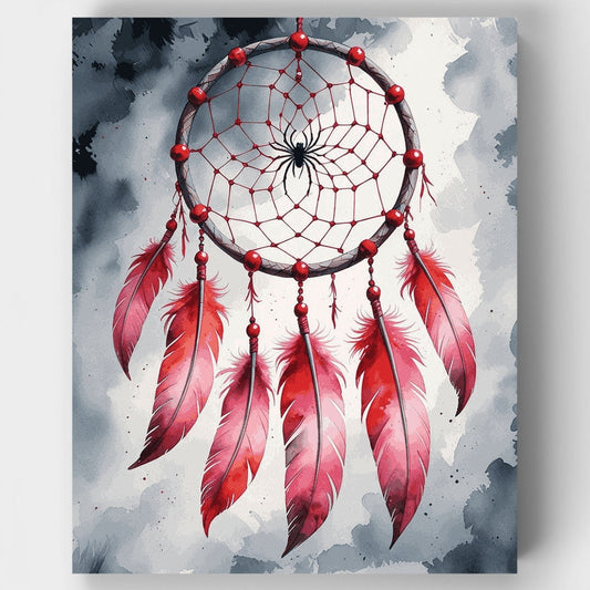 Mystical Spider Dream Catcher - Paint by Numbers Kit