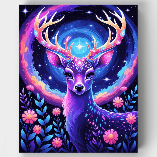Cosmic Deer Spirit - Paint by Numbers Kit