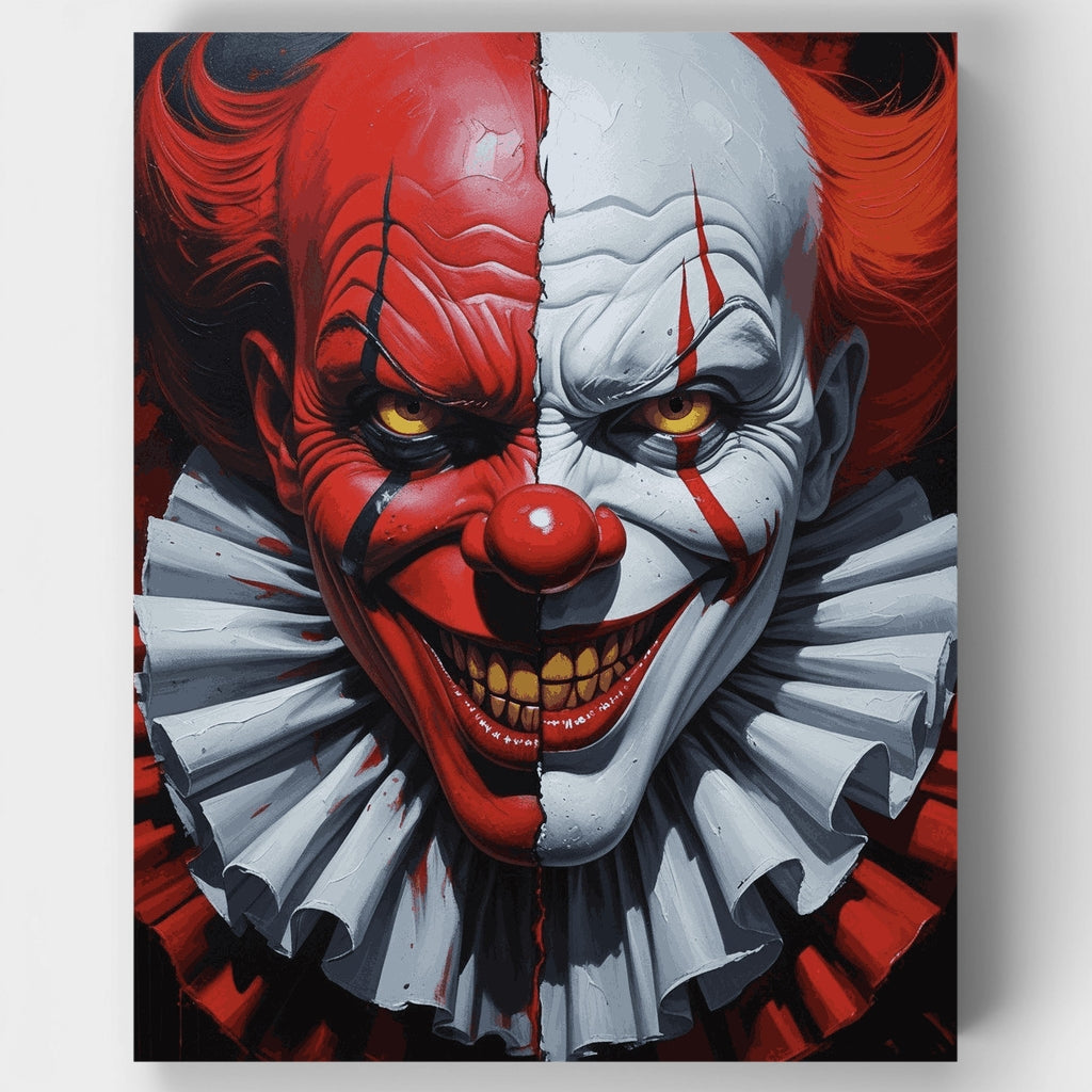 Payaso demoníaco: Kit de pintura por números — Estándar