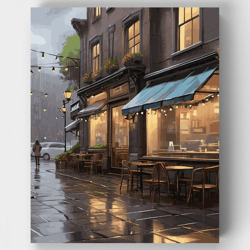 Cozy Evening Stroll - Paint by Numbers Kit