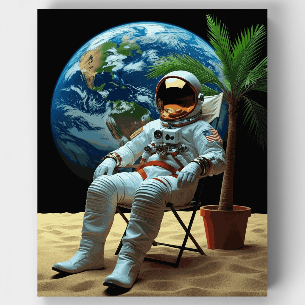 Space Vacation - Paint by Numbers Kit