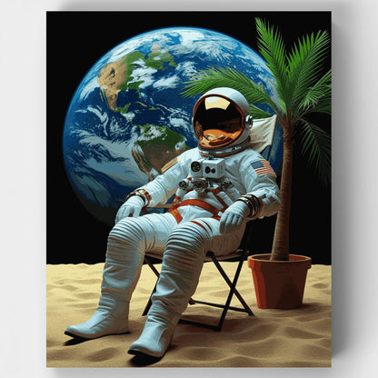 Space Vacation - Paint by Numbers Kit