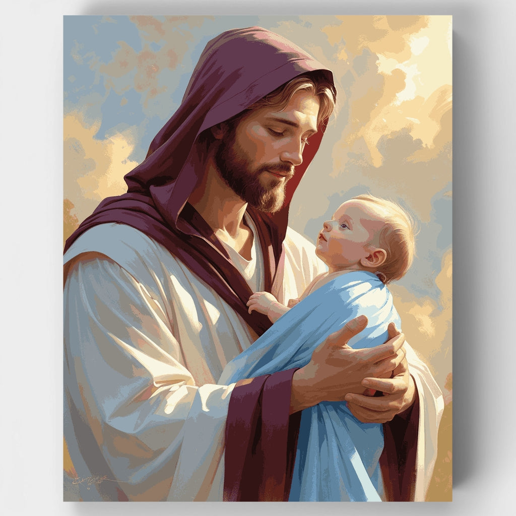Abrazo Sagrado - Kit de pintura por números — Estándar