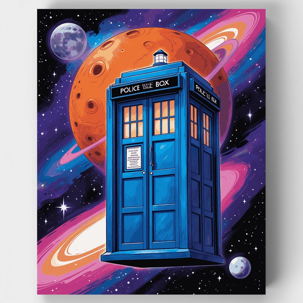 TARDIS in Space - Paint by Numbers Kit