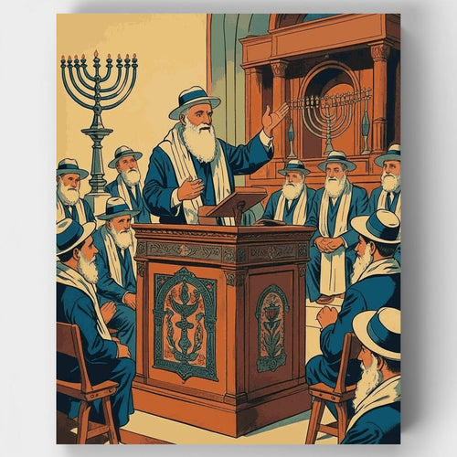 Hanukkah Celebration - Paint by Numbers Kit
