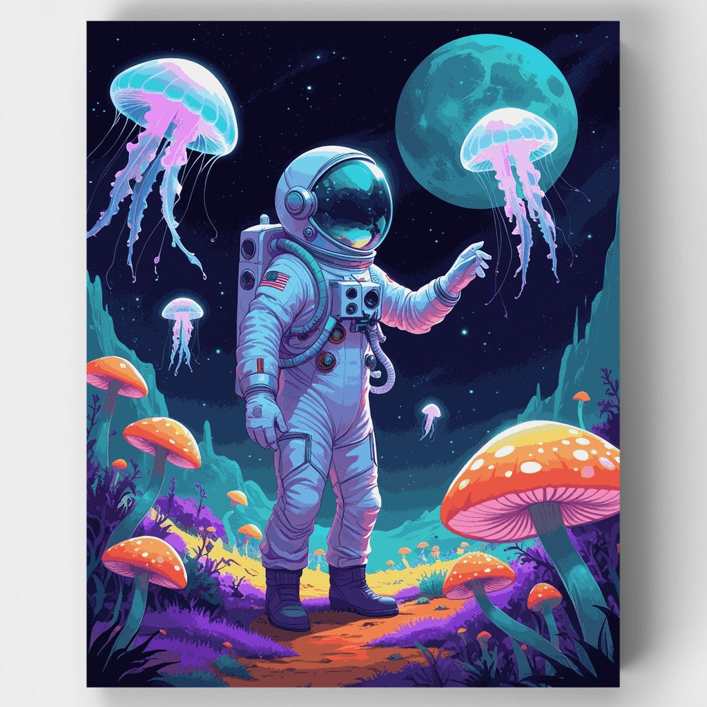 Cosmic Jellyfish Explorer - Paint by Numbers Kit