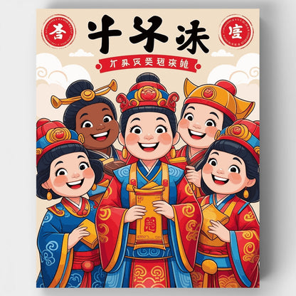 Chinese New Year Celebration - Paint by Numbers Kit