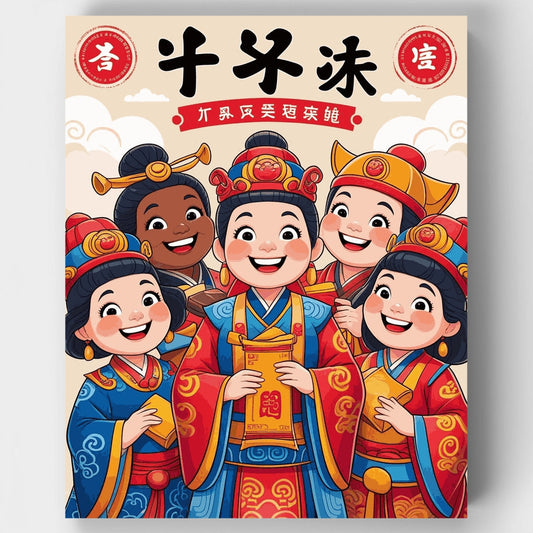 Chinese New Year Celebration - Paint by Numbers Kit