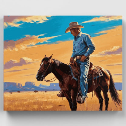 Lone Cowboy - Paint by Numbers Kit