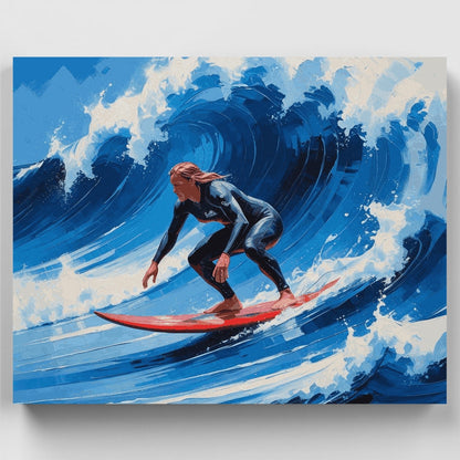 Catching the Perfect Wave - Paint by Numbers Kit