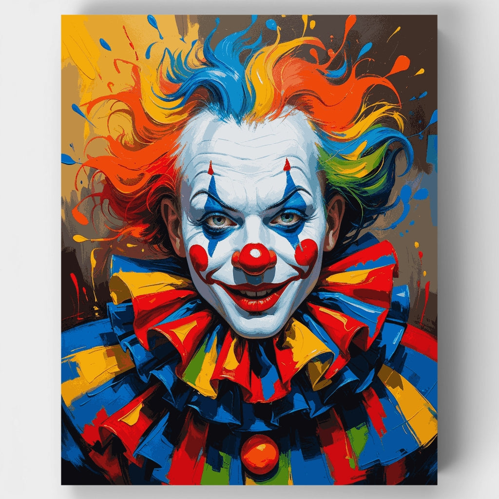Payaso colorido - Kit de pintura por números — Estándar