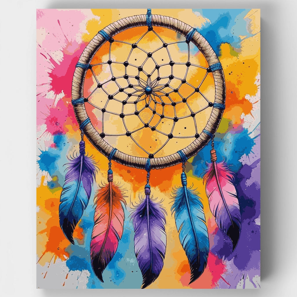 Atrapasueños colorido - Kit de pintura por números — Estándar