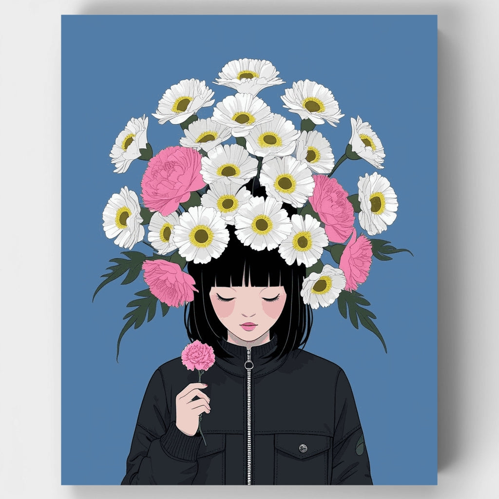 Pensamientos Florecientes - Kit de Pintura por Números — Estándar