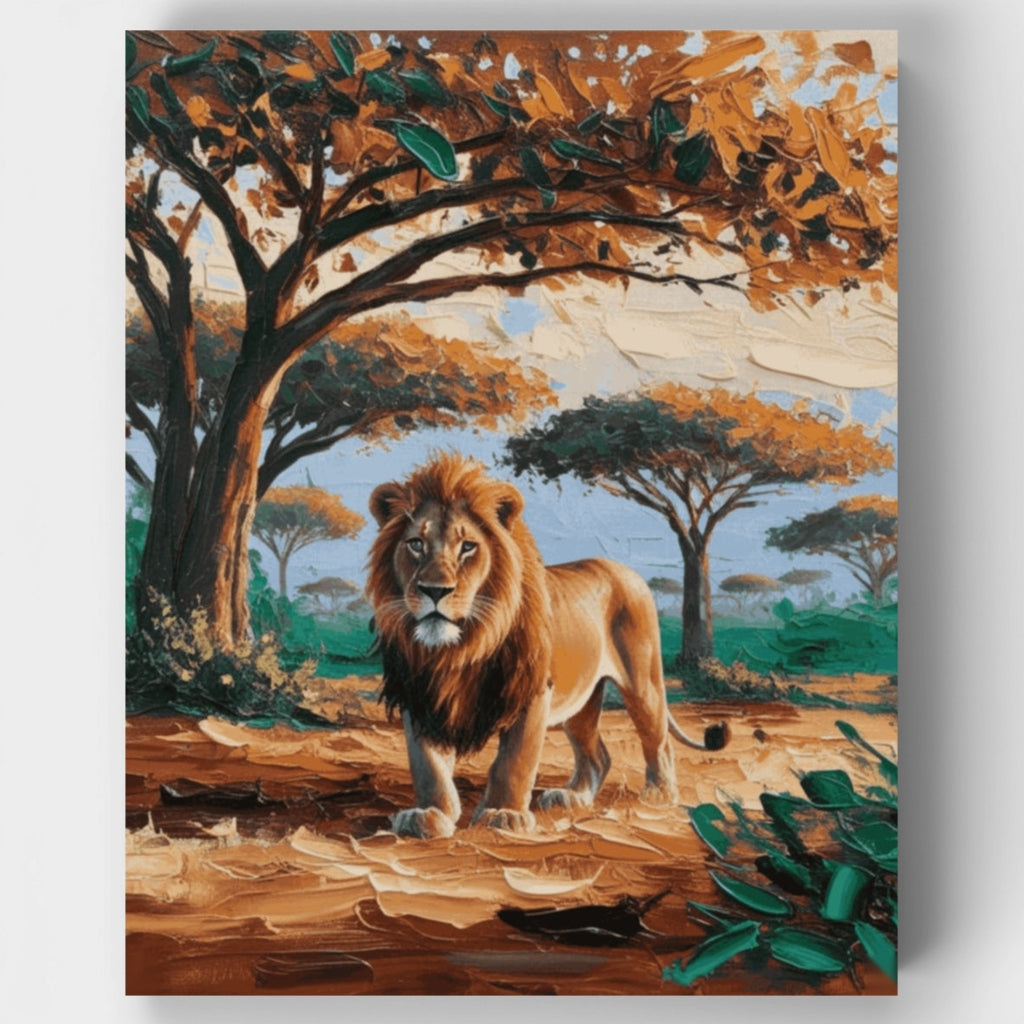 Escena de safari - Kit de pintura por números — Estándar