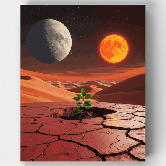 Alien Planet Life - Paint by Numbers Kit