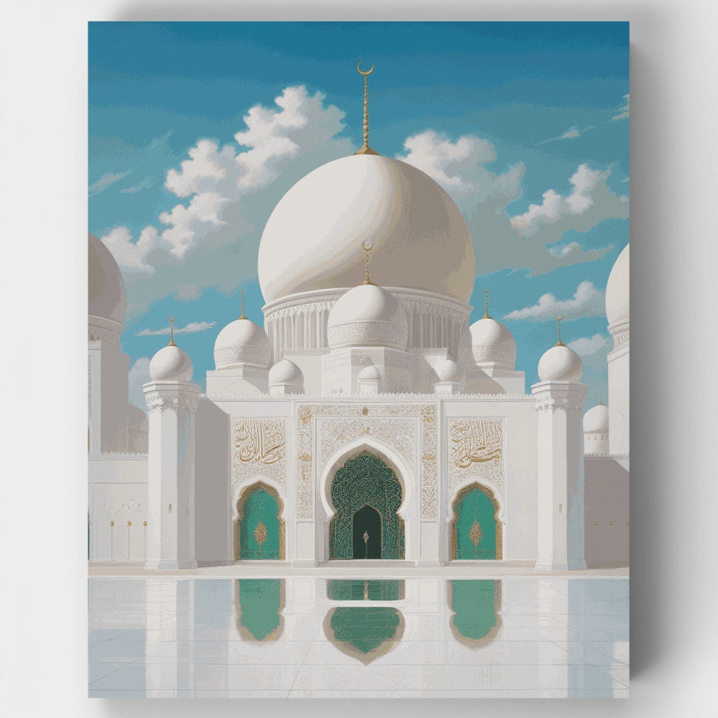 Reflejo en la Gran Mezquita - Kit de pintura por números — Estándar