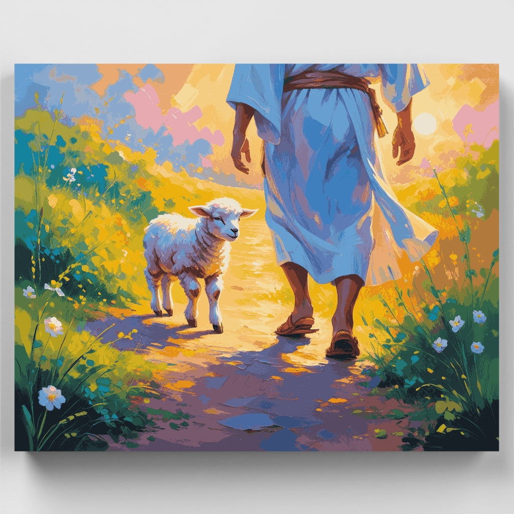 El Camino del Buen Pastor - Kit de pintura por números — Estándar