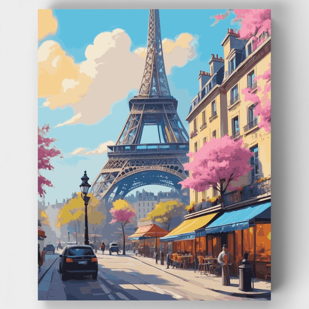 Primavera en París - Kit de pintura por números — Estándar