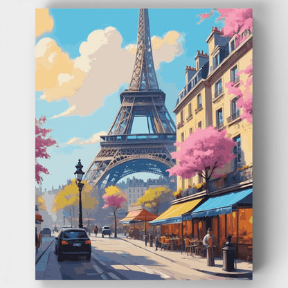 Springtime in Paris - Paint by Numbers Kit