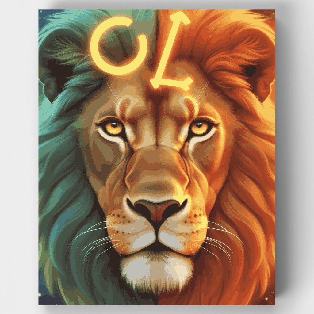 Mystical Leo Zodiac - Paint by Numbers Kit