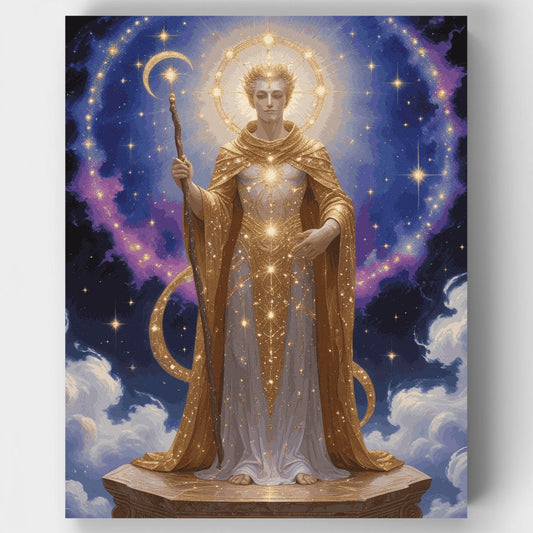 Celestial Golden Guardian - Paint by Numbers Kit