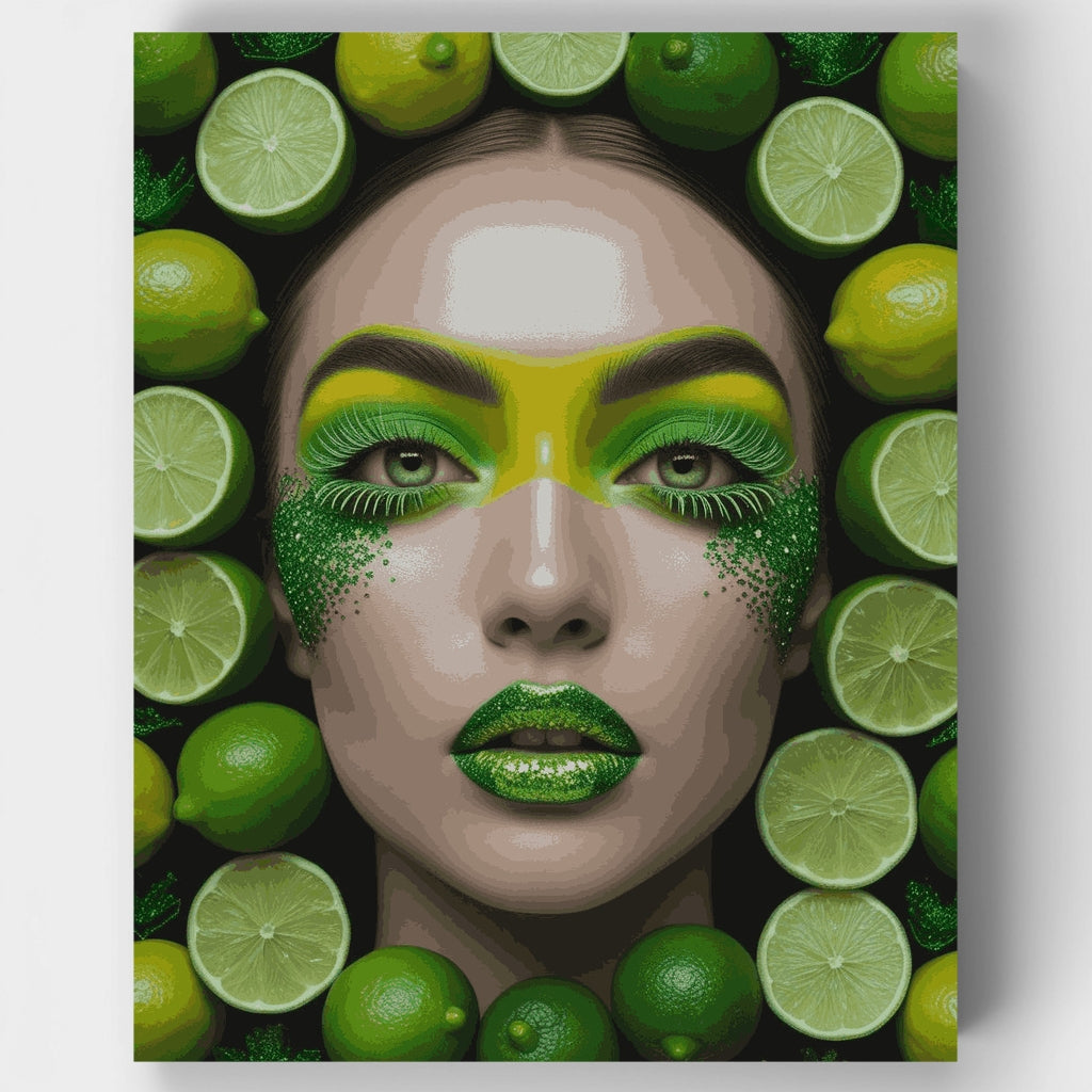 Retrato de belleza Lime - Kit de pintura por números — Estándar