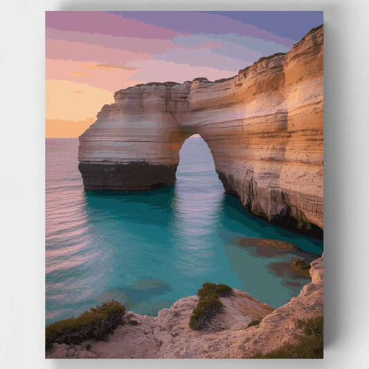Coastal Arch Sunset - Paint by Numbers Kit