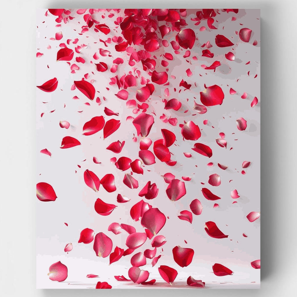 Falling Rose Petals - Paint by Numbers Kit