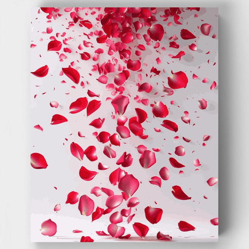 Falling Rose Petals - Paint by Numbers Kit