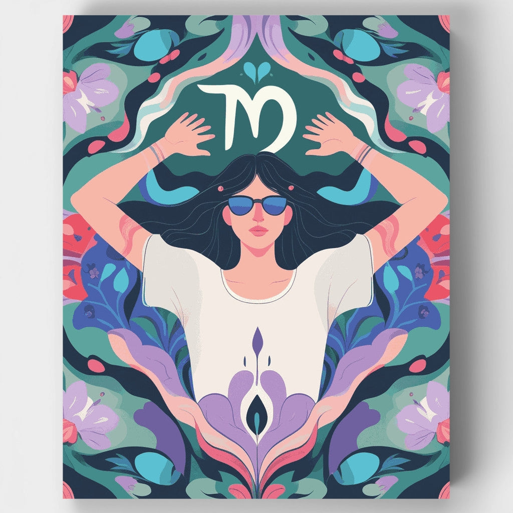 Virgo Zodiac Goddess - Paint by Numbers Kit