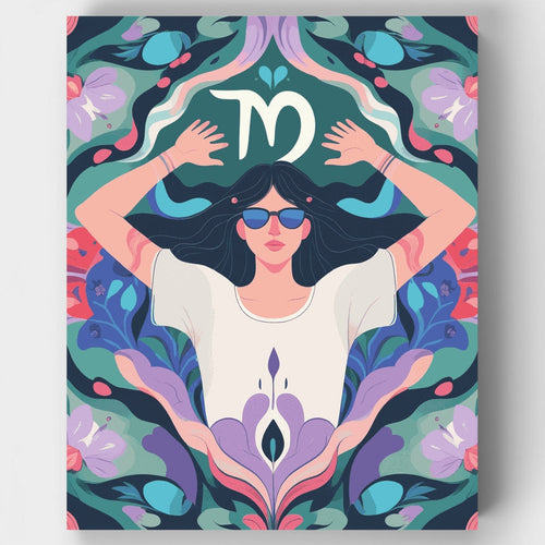 Virgo Zodiac Goddess - Paint by Numbers Kit
