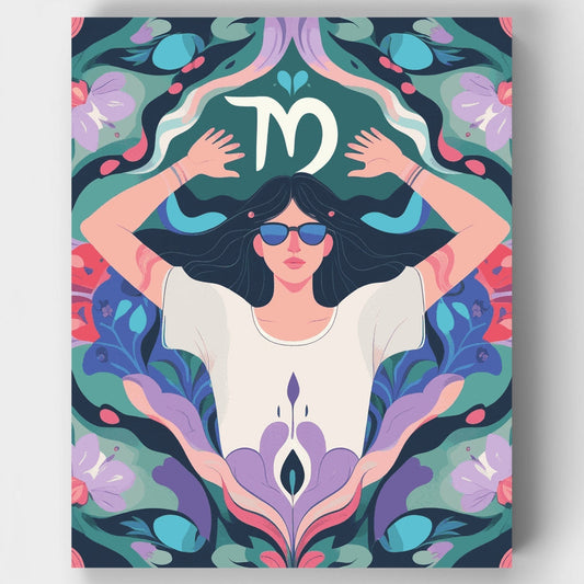 Virgo Zodiac Goddess - Paint by Numbers Kit