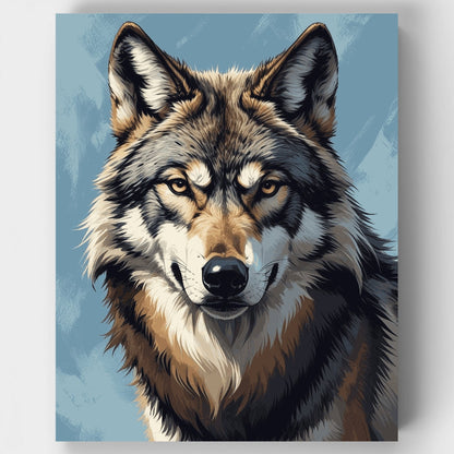 Majestic Wolf Portrait - Paint by Numbers Kit