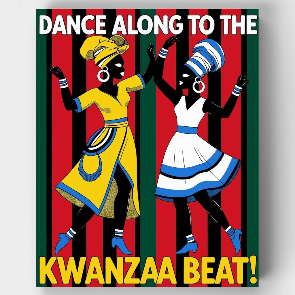 Kit de pintura por números: Danza de celebración de Kwanzaa — Estándar