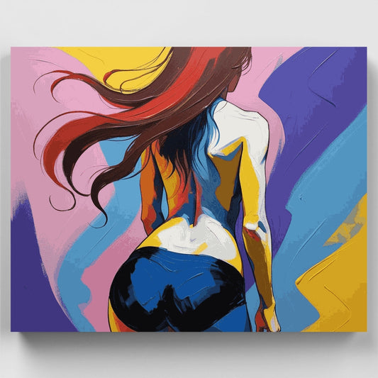 Vibrant Abstract Woman - Paint by Numbers Kit