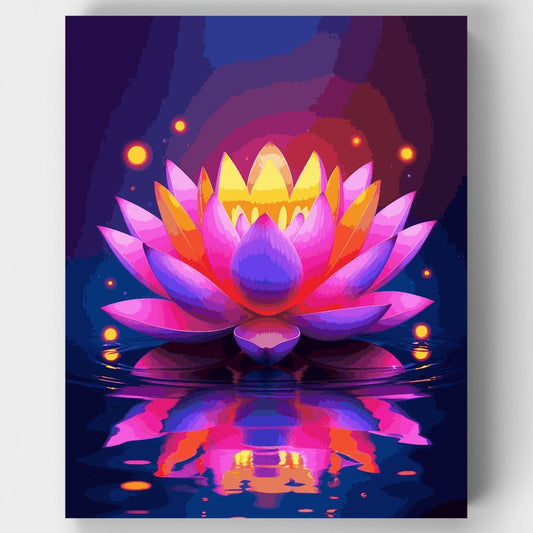 Mystical Lotus Blossom - Paint by Numbers Kit