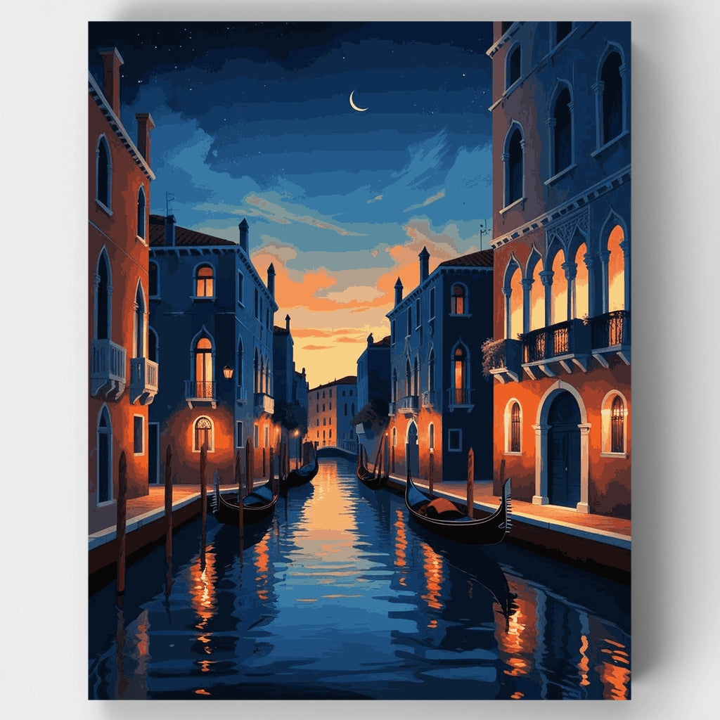Venice Canal Evening - Paint by Numbers Kit