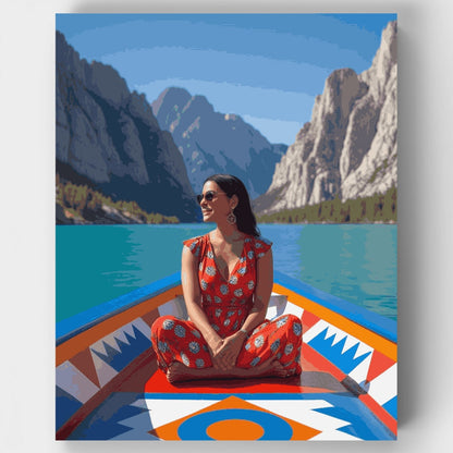 Mountain Lake Adventure - Paint by Numbers Kit