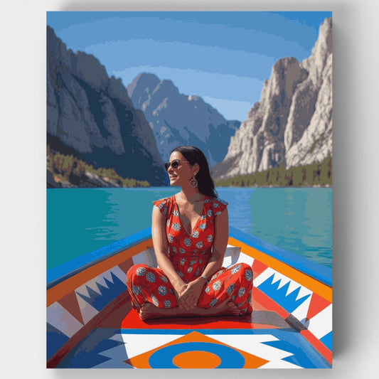 Mountain Lake Adventure - Paint by Numbers Kit
