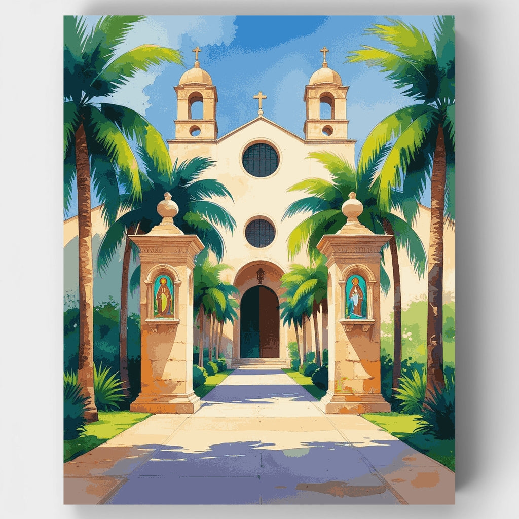 Misión española - Kit de pintura por números — Estándar