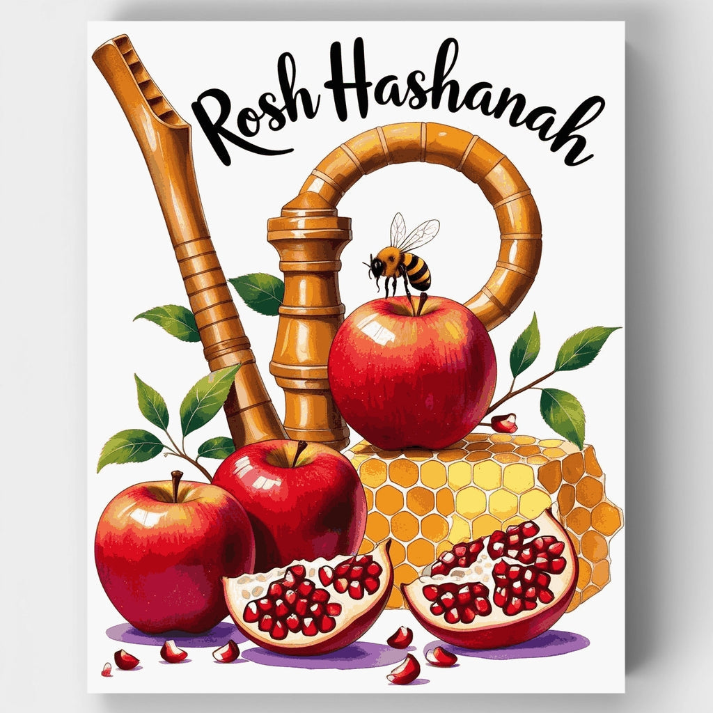 Rosh Hashaná - Kit de pintura por números — Estándar