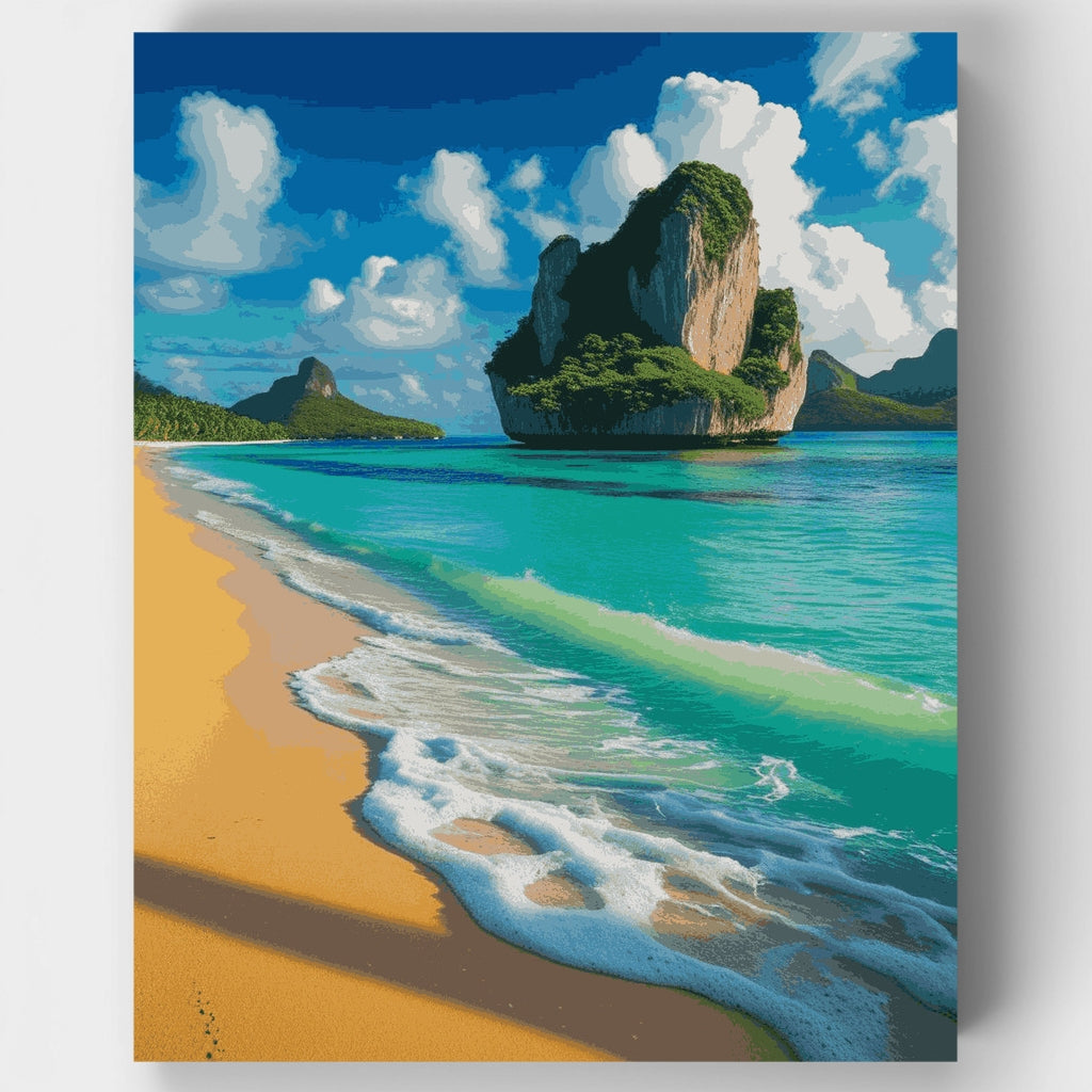Crystal Waters Limestone Cliffs - Paint by Numbers Kit