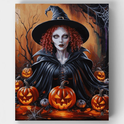 Halloween Witch - Paint by Numbers Kit