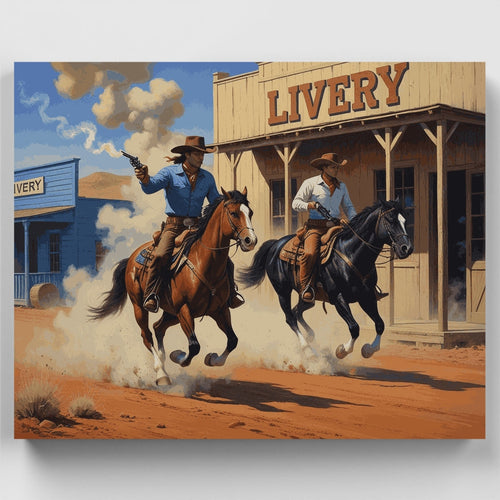 Wild West Cowboys - Paint by Numbers Kit