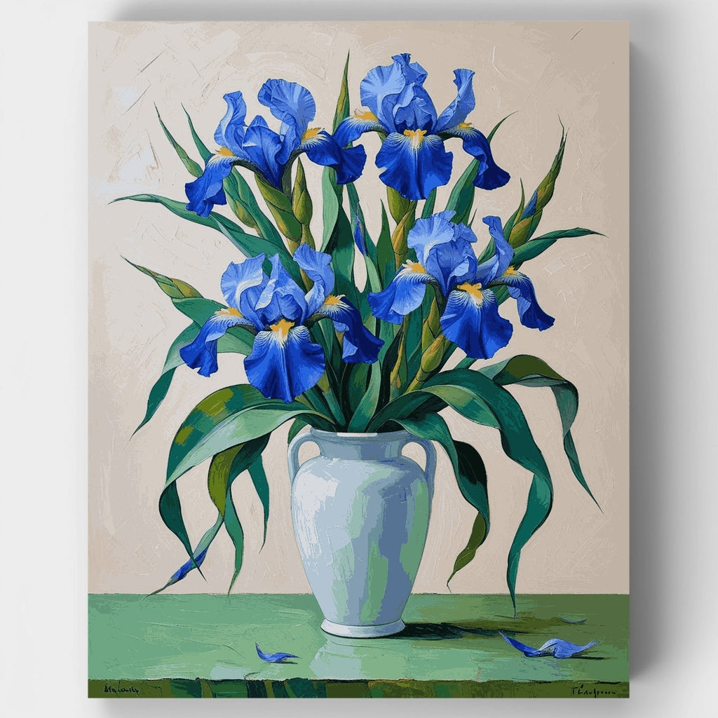 Blue Iris Bouquet - Paint by Numbers Kit
