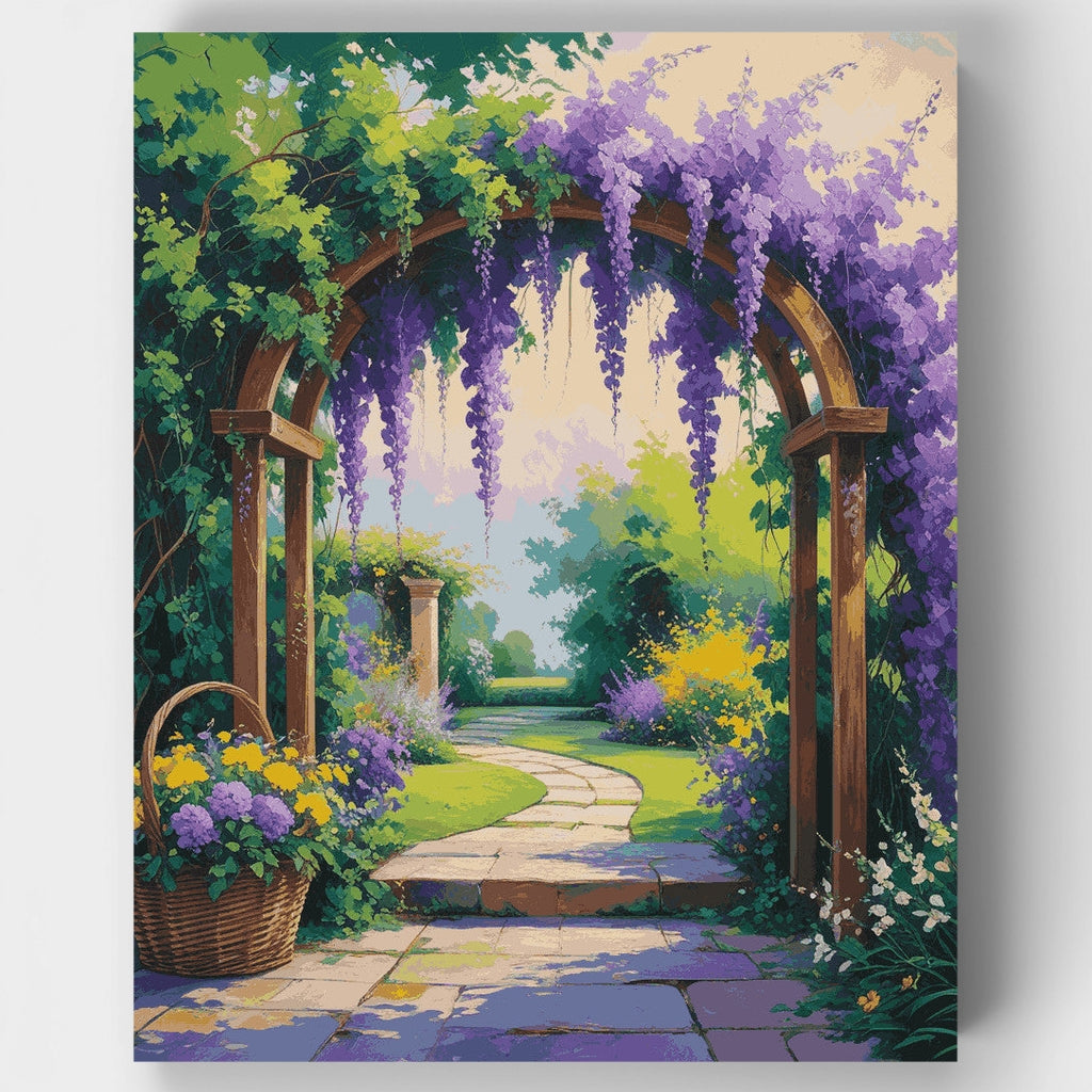 Kit de pintura por números - Arco de jardín encantado — Estándar