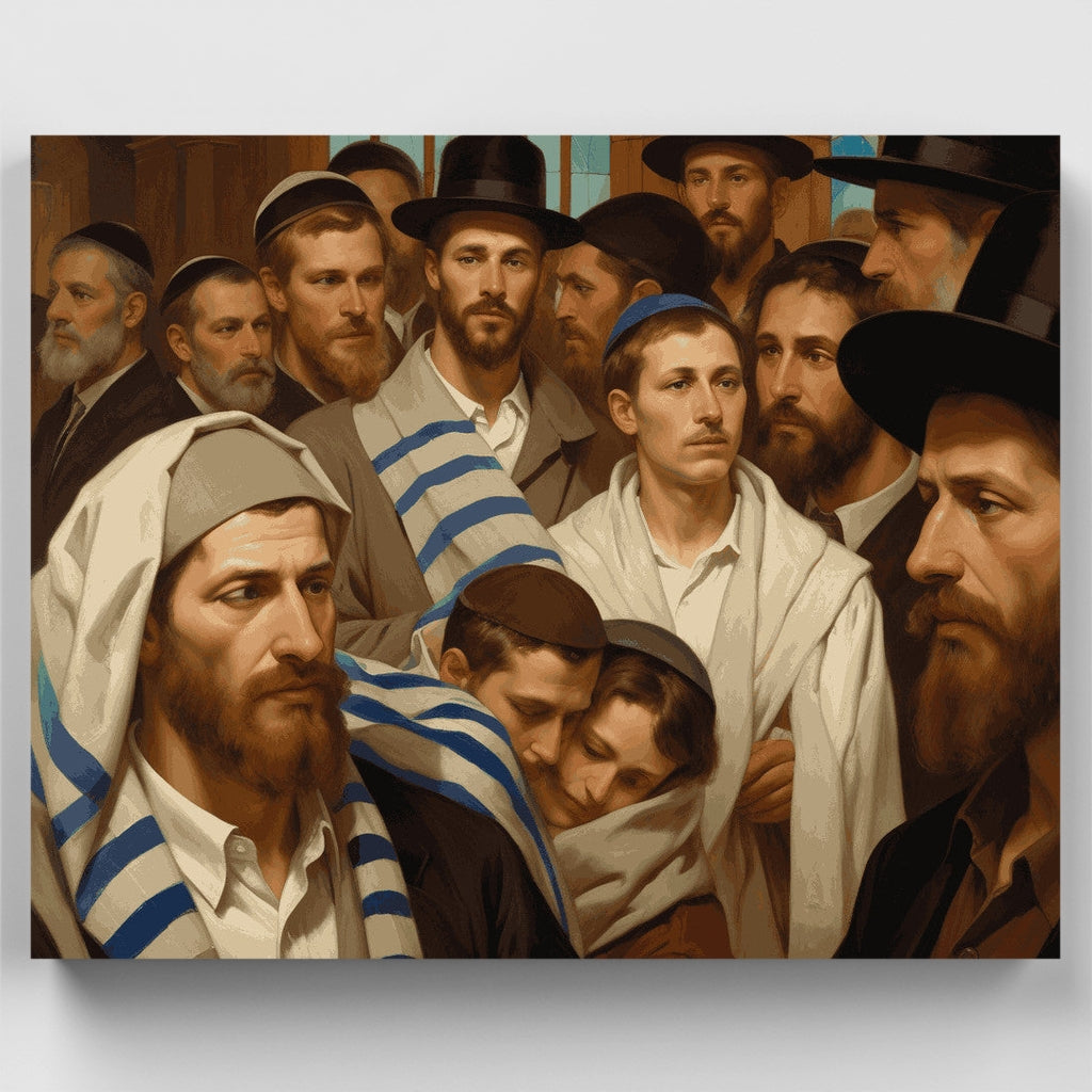 Servicio de oración judía - Kit de pintura por números — Estándar