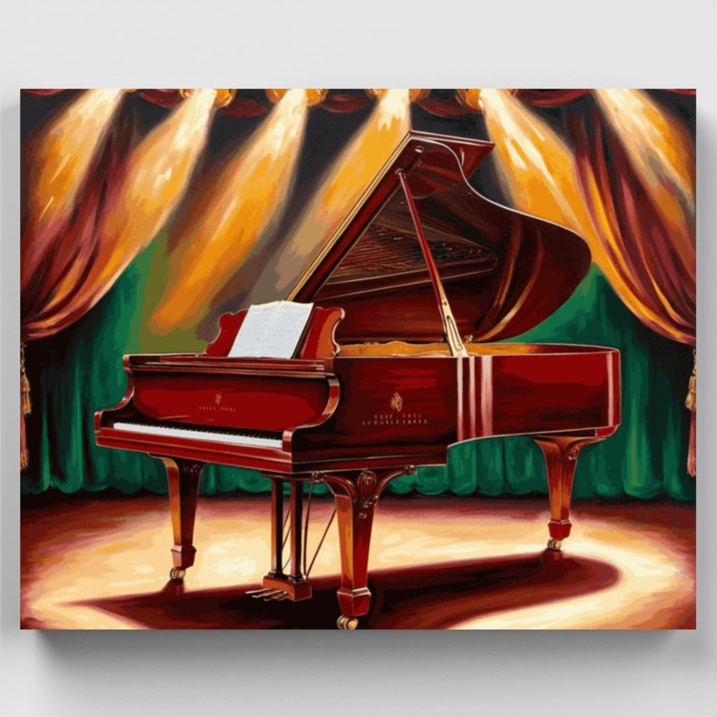 Piano de cola - Kit de pintura por números — Estándar