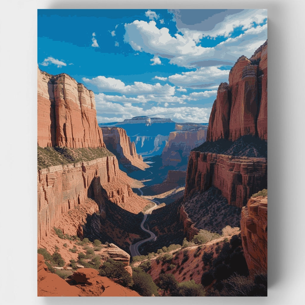 Camino del Cañón del Desierto - Kit de pintura por números — Estándar