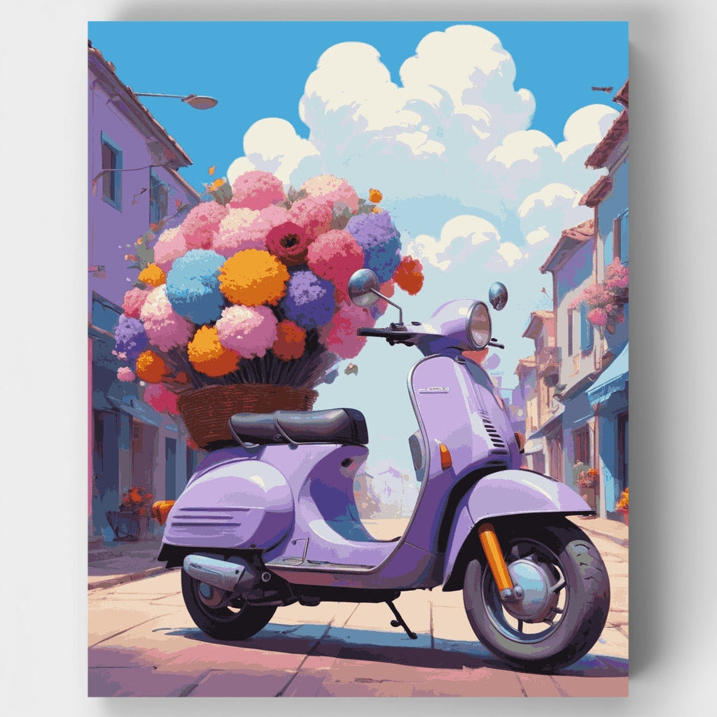 Blooming Ride - Paint by Numbers Kit